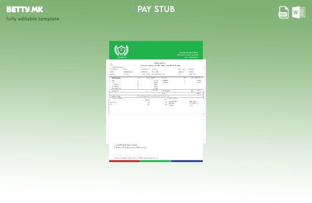 Модерен стил шаблон за уплатница на PureSoftware
